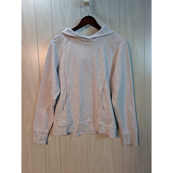 Lululemon Scuba Pullover Hoodie Sweatshirt Comfy Gray Size 8 Athleisure Yoga - Picture 1 of 6